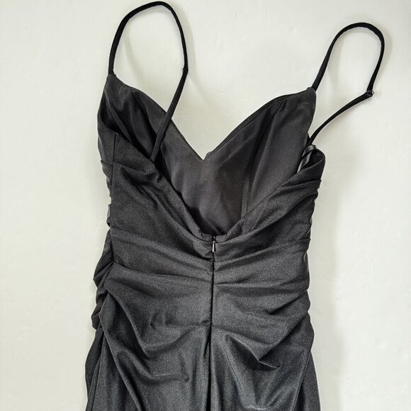 La Femme Black Sleeveless Maxi Dress Size 0 NWT - Picture 5 of 11